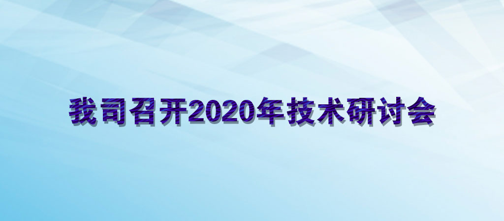 我司召開2020年技術(shù)研討會(huì)